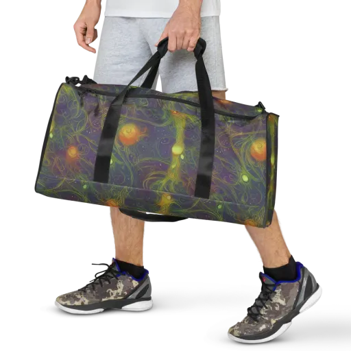 Bioluminal Garden on a Duffle Bag