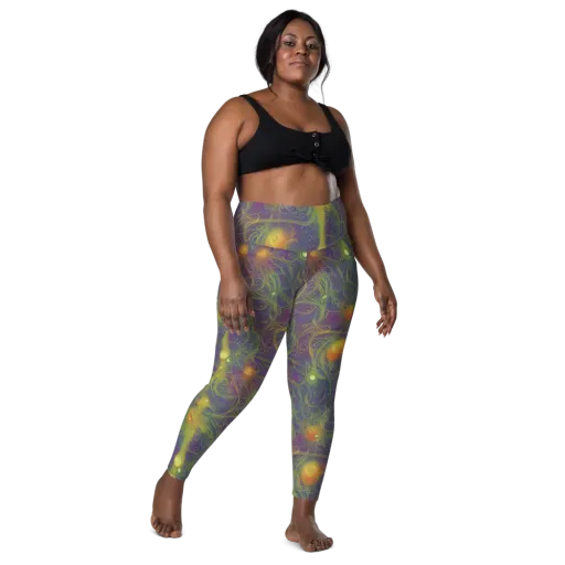 Bioluminal Garden on a Leggings with Pockets