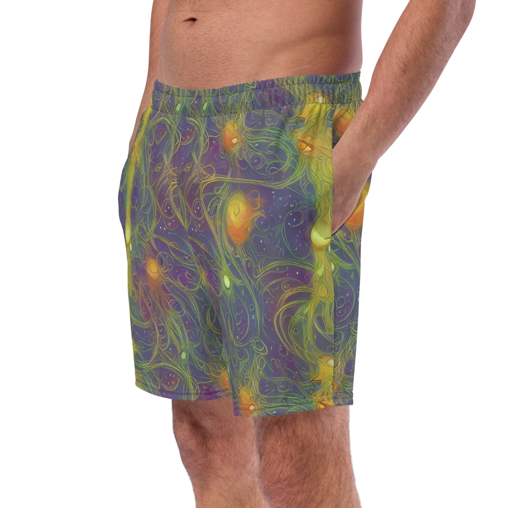 Bioluminal Garden on Swim Trunks — Left Front