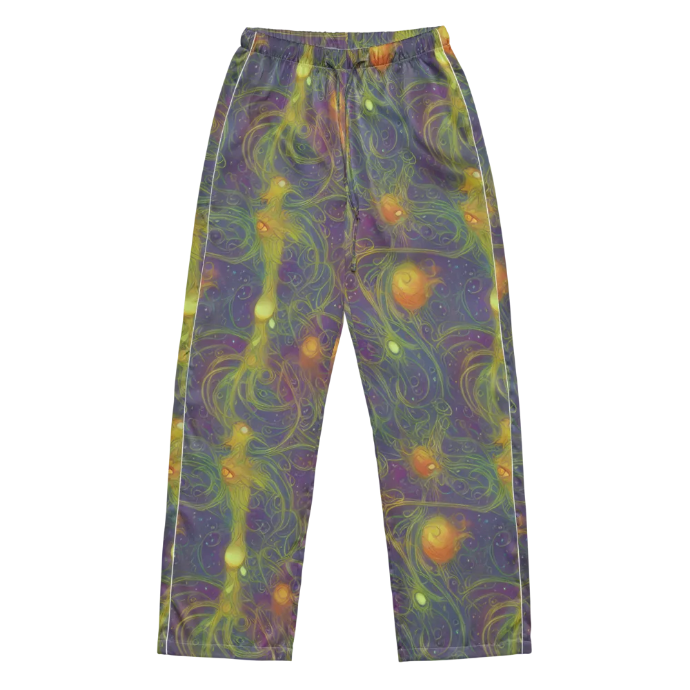 Bioluminal Garden on Women's Pajama Pants — Front