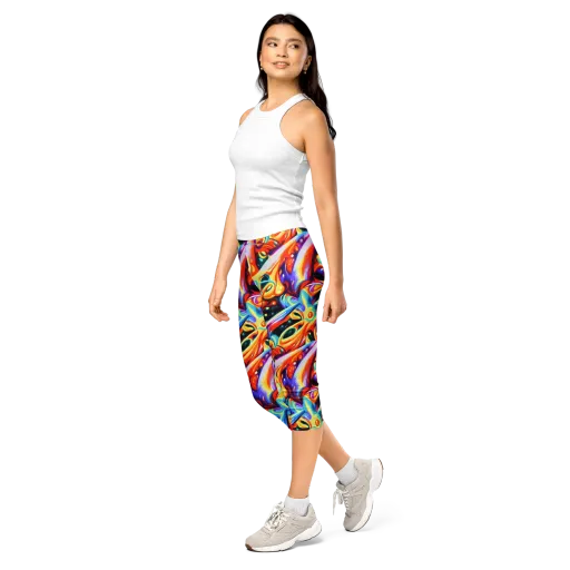 Fluid Voltage on a Capri Leggings