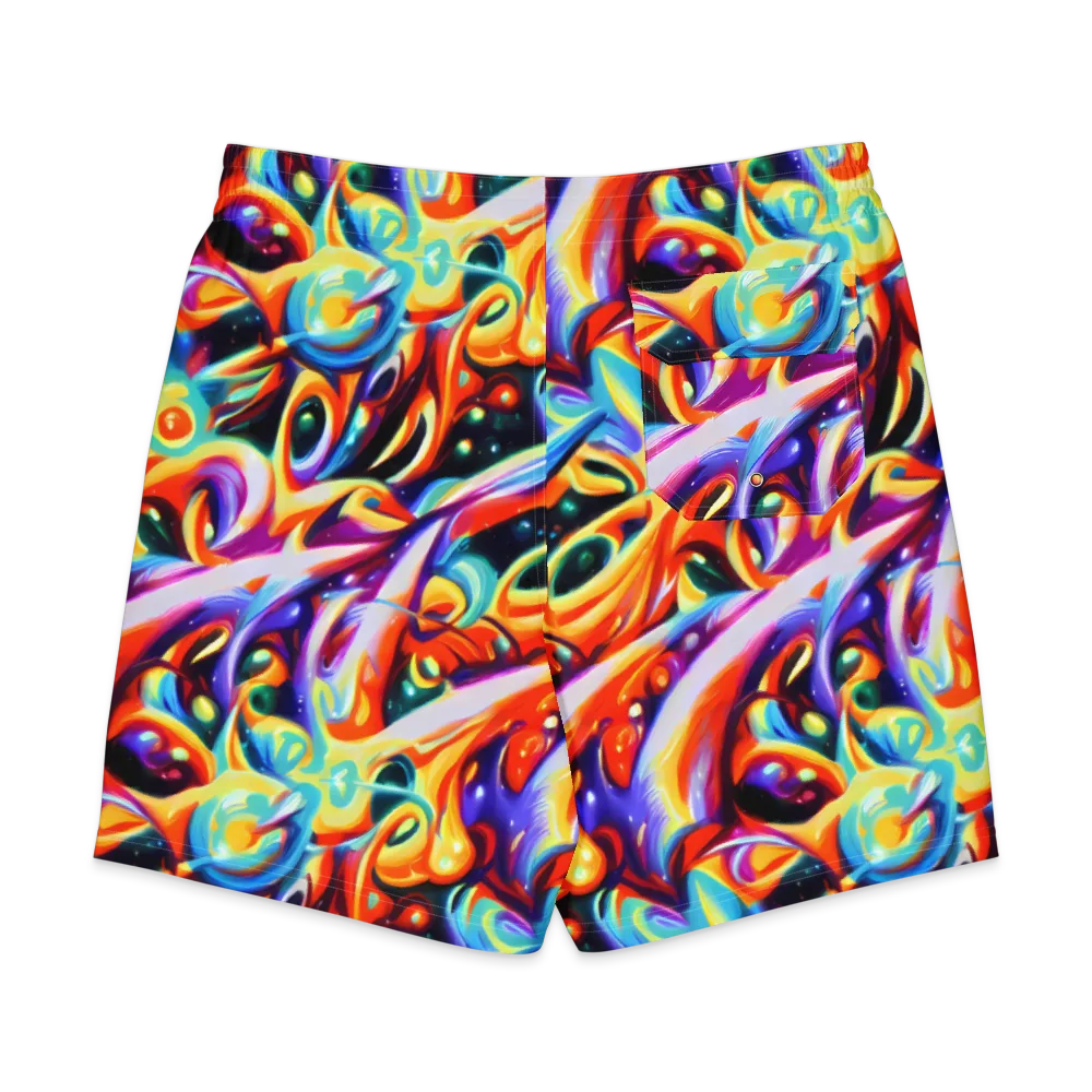 Fluid Voltage on Men's Board Shorts — Back