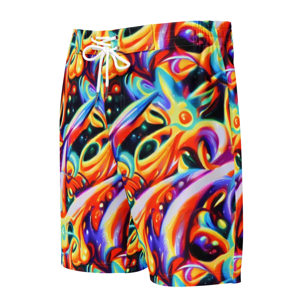 Fluid Voltage on Men's Board Shorts — Front