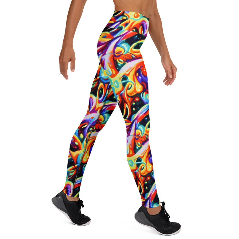 Fluid Voltage on Yoga Leggings — Right