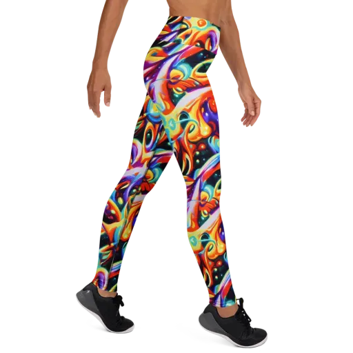 Fluid Voltage on a Yoga Leggings