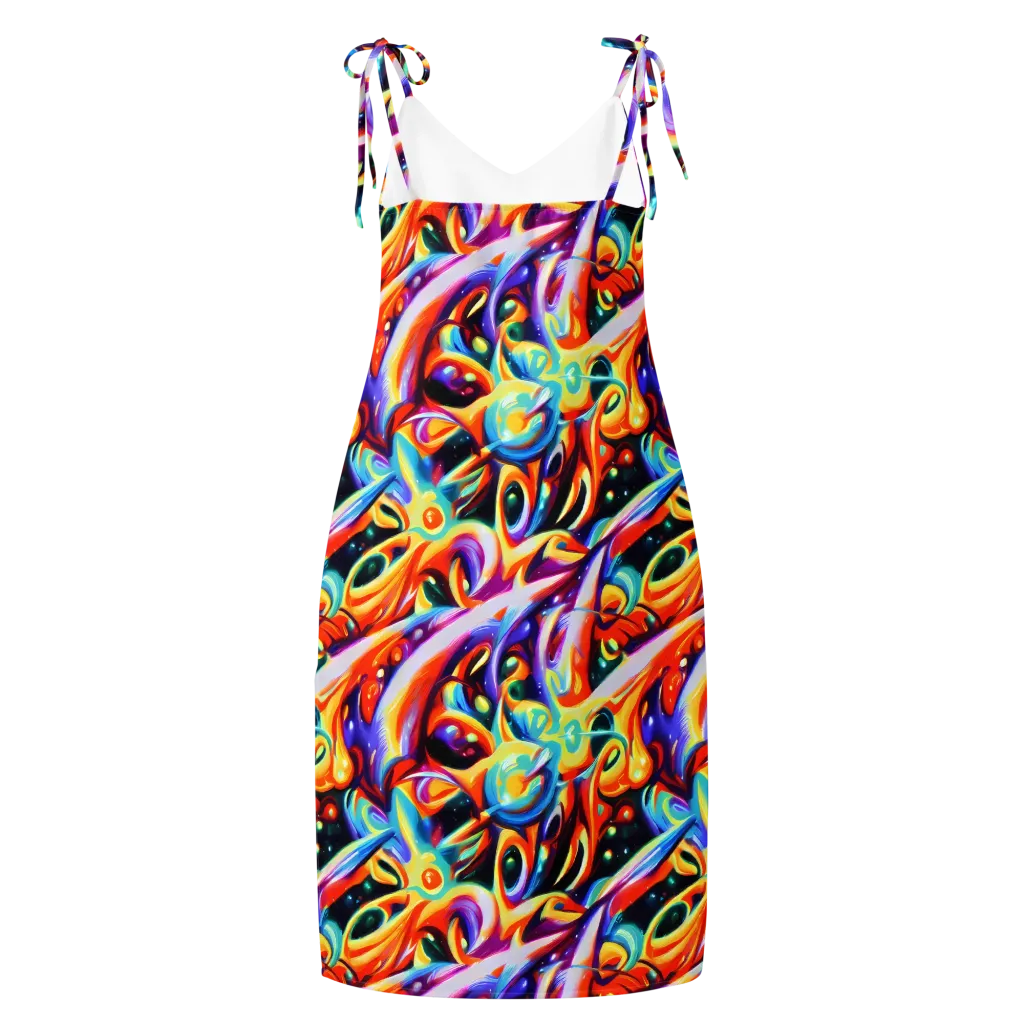 Fluid Voltage on Slip Dress — Back