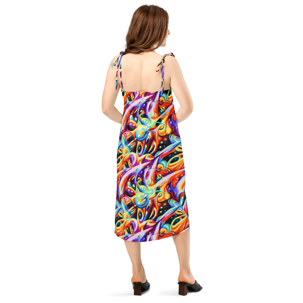 Fluid Voltage on Slip Dress — Back