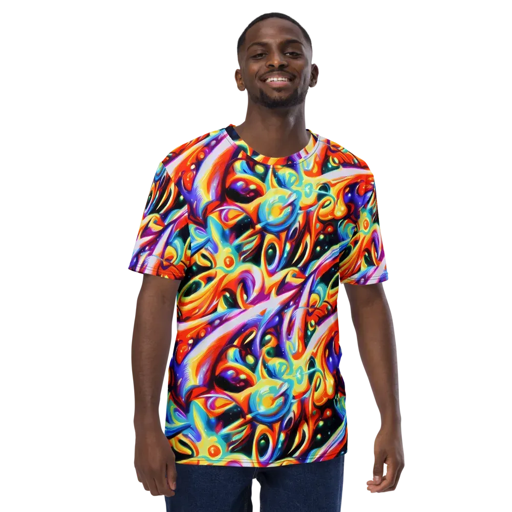 Fluid Voltage on Men's Crew Neck T-Shirt — Front