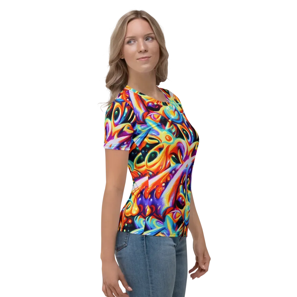 Fluid Voltage on Women's Crew Neck T-Shirt — Right