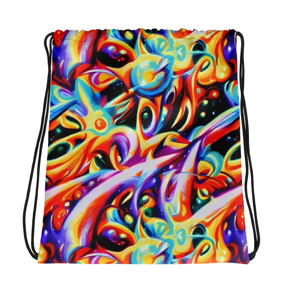 Fluid Voltage on Drawstring Bag — Photo