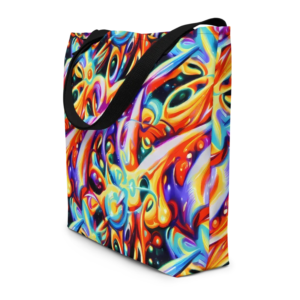 Fluid Voltage on Large Tote Bag W/ Pocket — Front