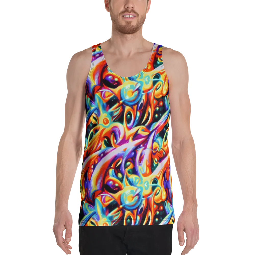 Fluid Voltage on Men's Tank Top — Front