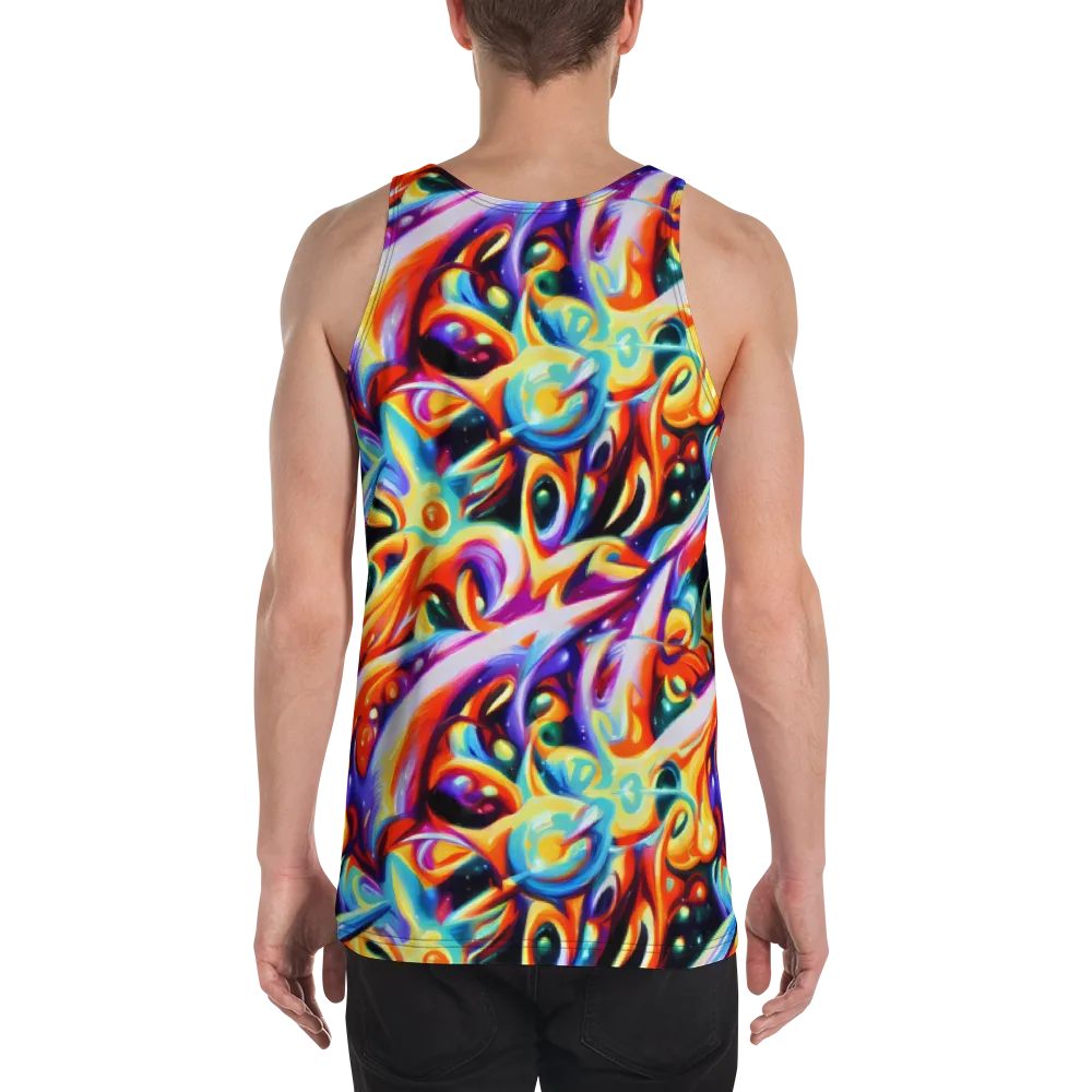 Fluid Voltage on Men's Tank Top — Back