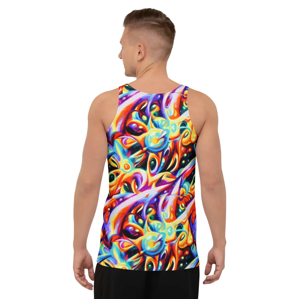 Fluid Voltage on Men's Tank Top — Back