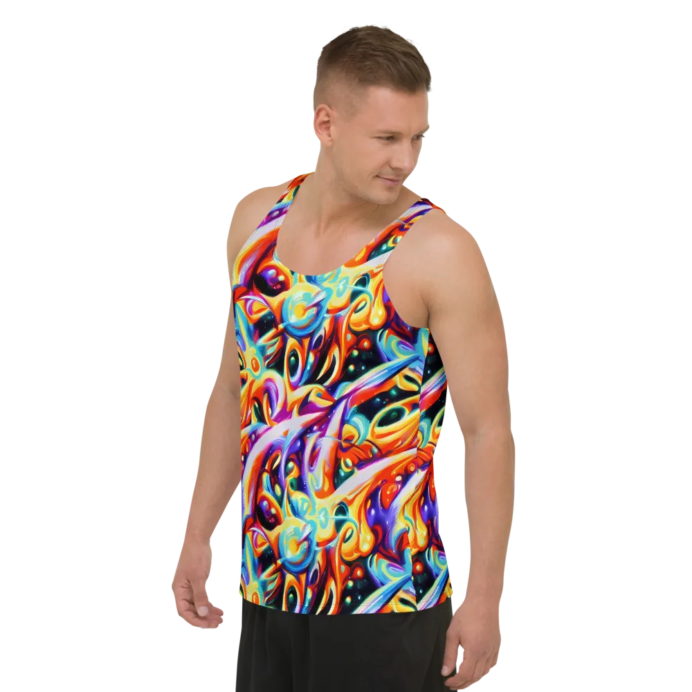 Fluid Voltage on Men's Tank Top — Left Front