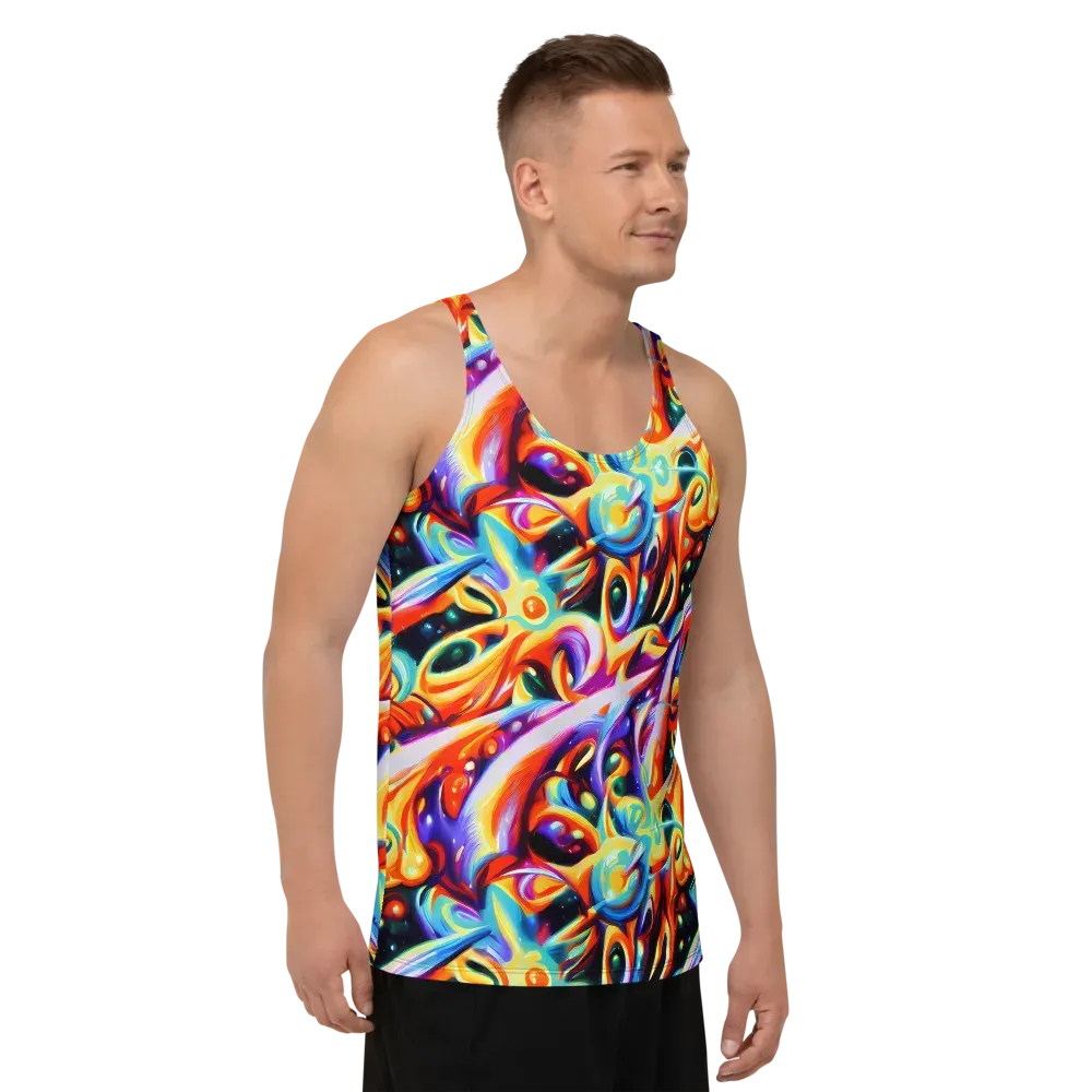 Fluid Voltage on Men's Tank Top — Right Front