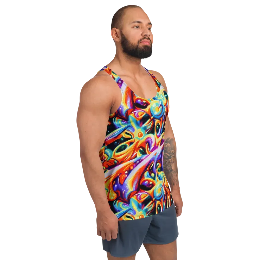 Fluid Voltage on Men's Tank Top — Right Front