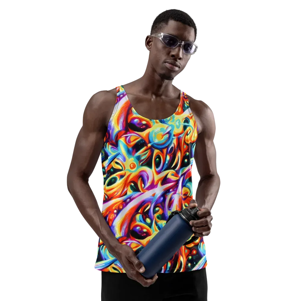 Fluid Voltage on Men's Tank Top — Front