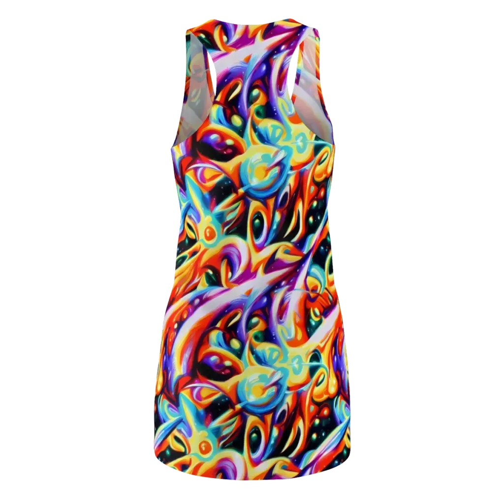 Fluid Voltage on Racerback Dress — Back