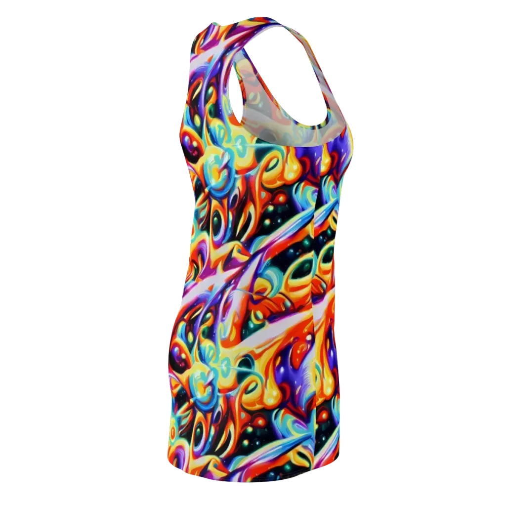 Fluid Voltage on Racerback Dress — Back Side