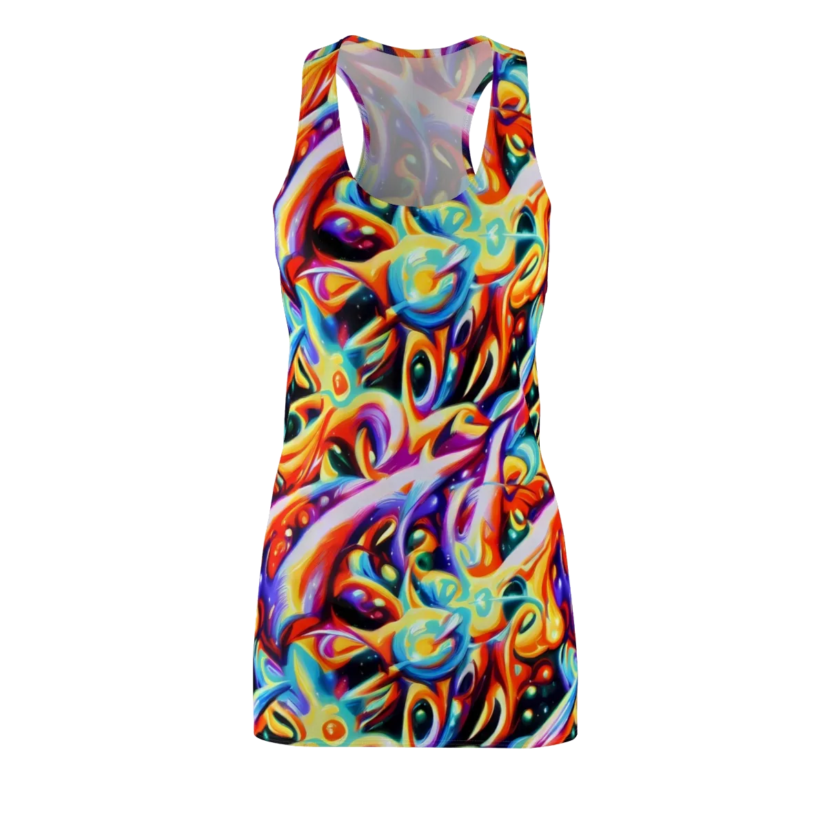 Fluid Voltage on Racerback Dress — Front