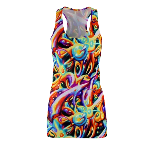 Fluid Voltage on a Racerback Dress
