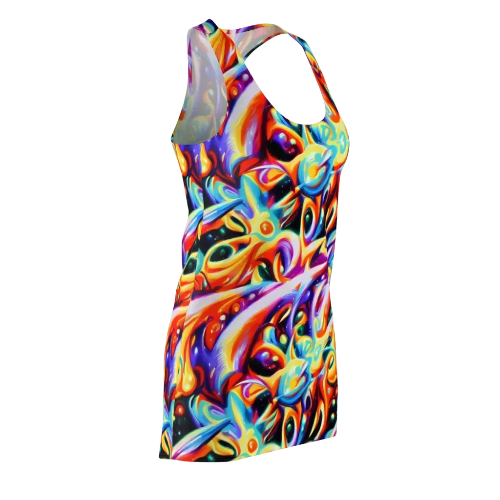 Fluid Voltage on Racerback Dress — Front Side