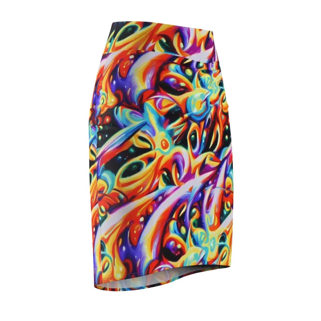 Fluid Voltage on Pencil Skirt — Front Side