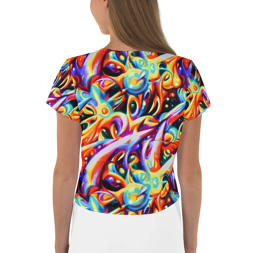 Fluid Voltage on Crop Tee — Back