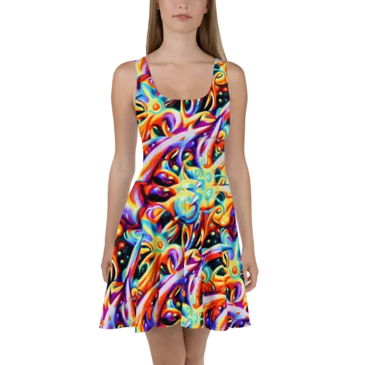 Fluid Voltage on a Skater Dress