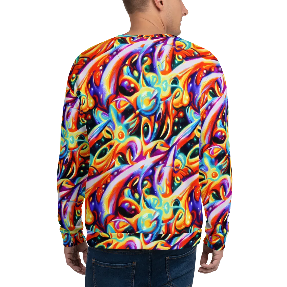 Fluid Voltage on Sweatshirt — Back