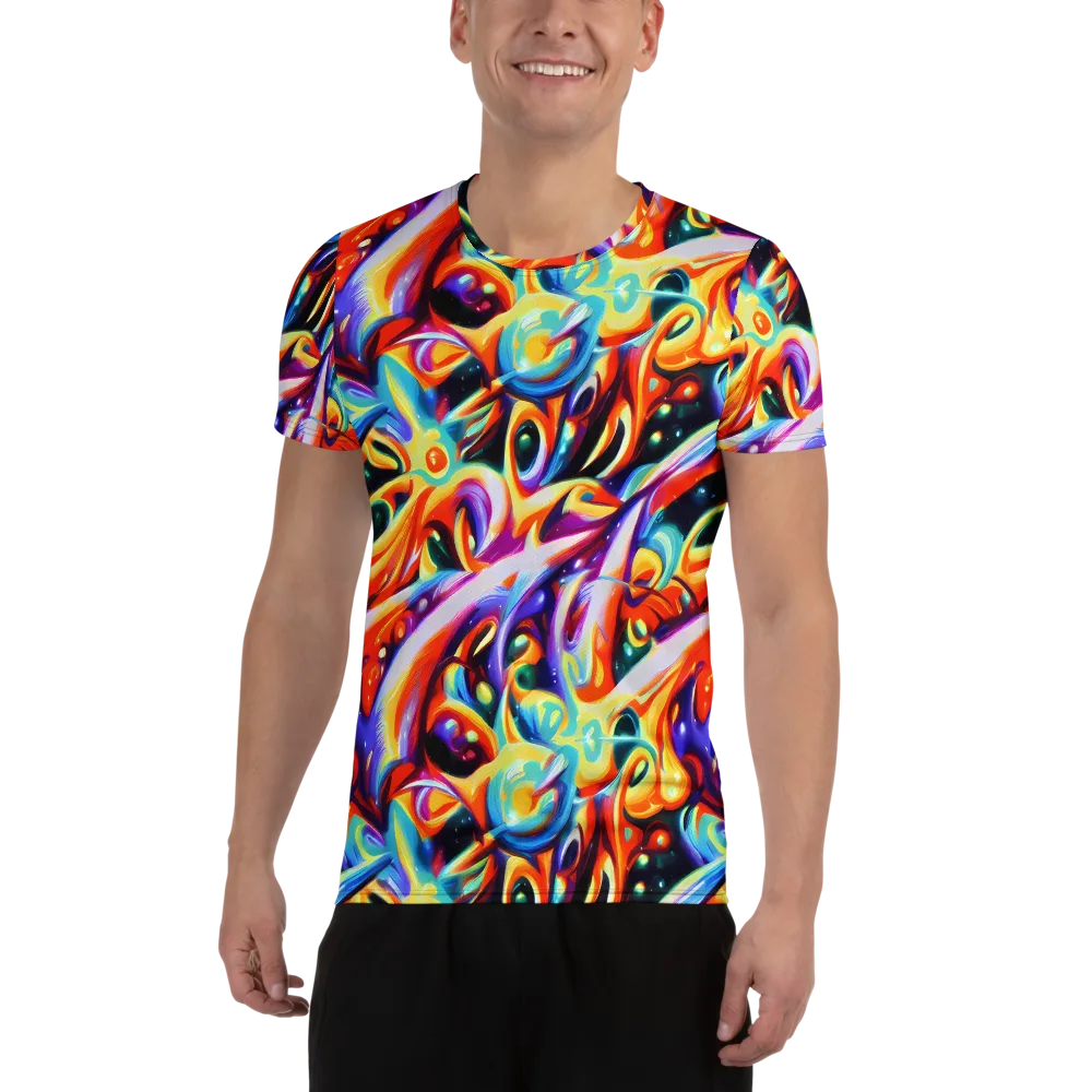 Fluid Voltage on Men's Athletic T-Shirt — Front