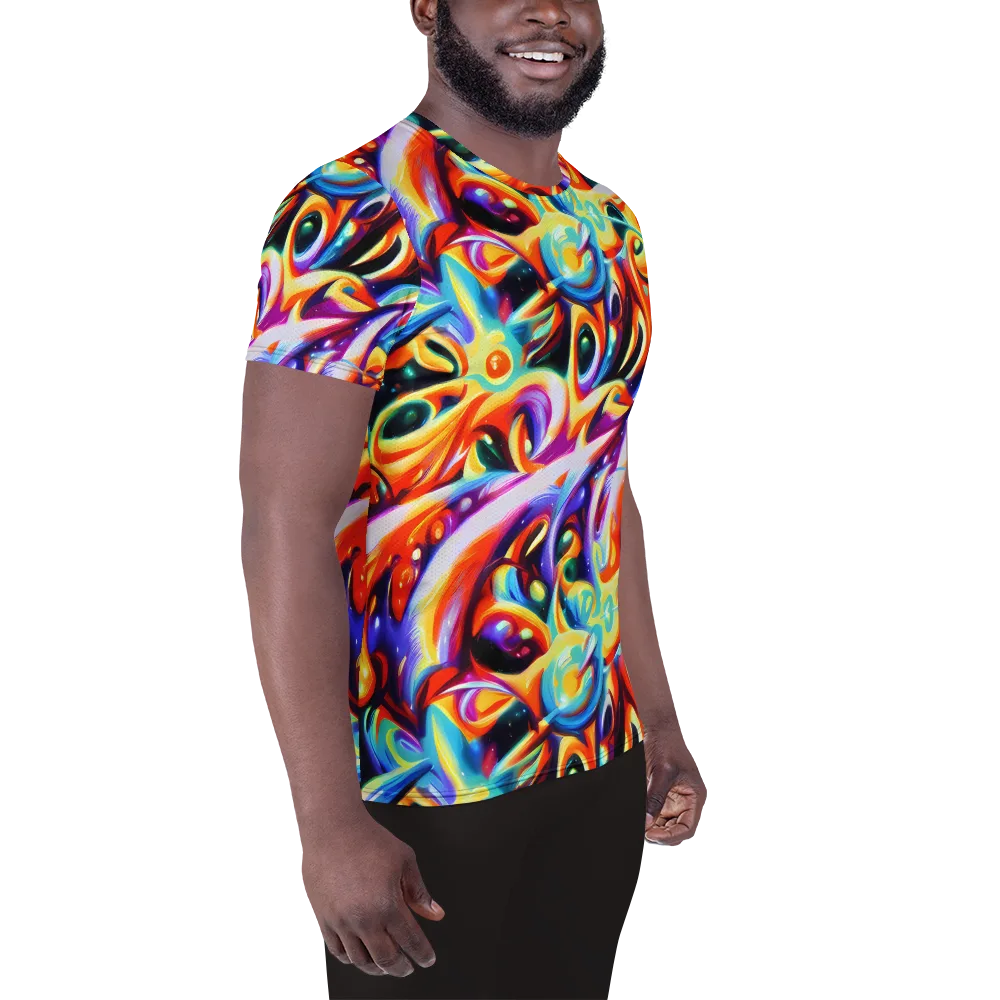 Fluid Voltage on Men's Athletic T-Shirt — Right
