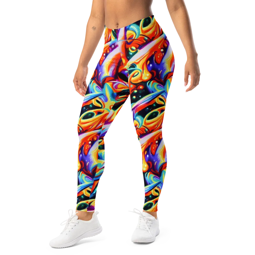 Fluid Voltage on Leggings — Left Front