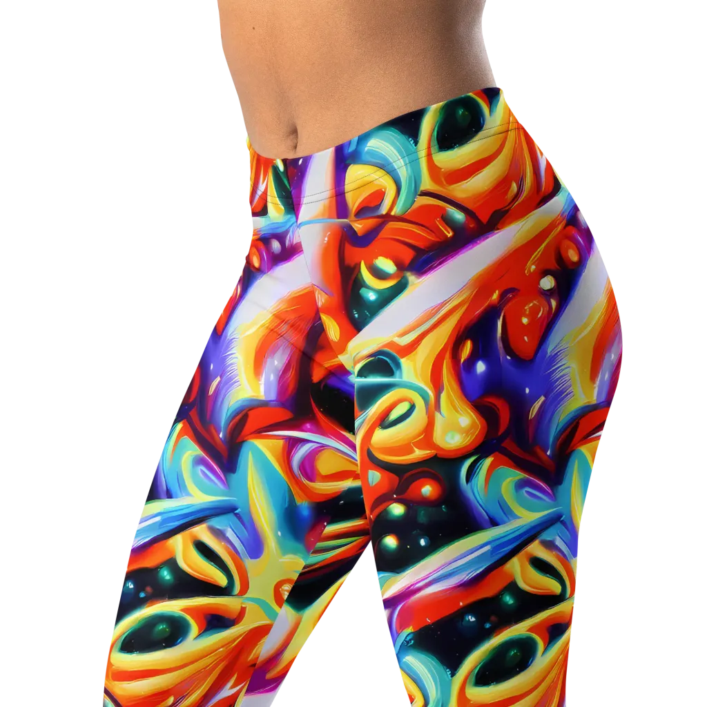 Fluid Voltage on Leggings — Left Front