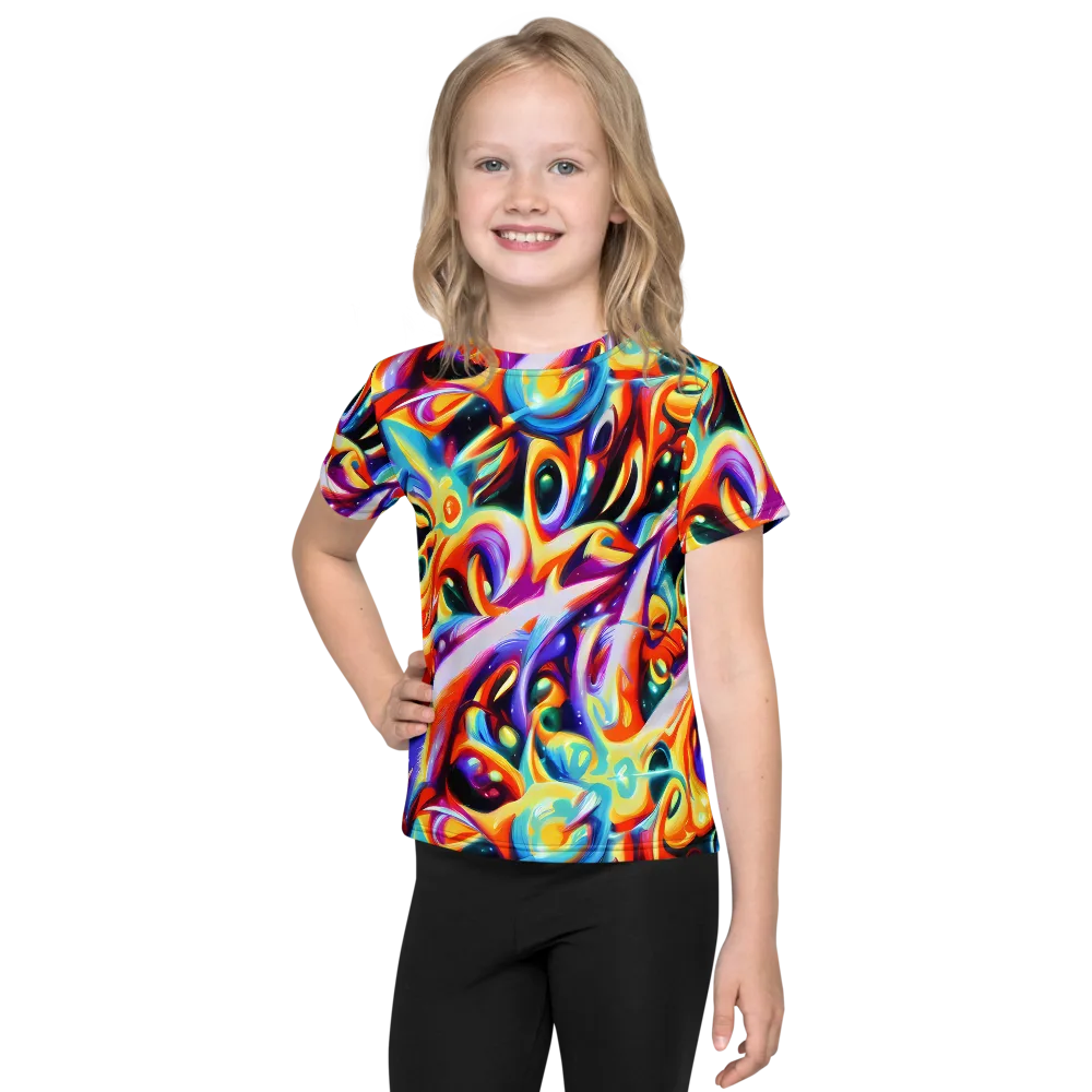 Fluid Voltage on Kids Crew Neck T-Shirt — Front
