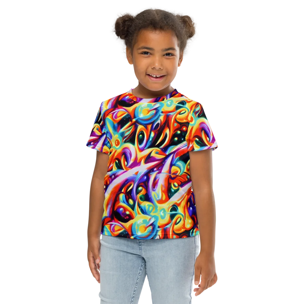 Fluid Voltage on Kids Crew Neck T-Shirt — Front
