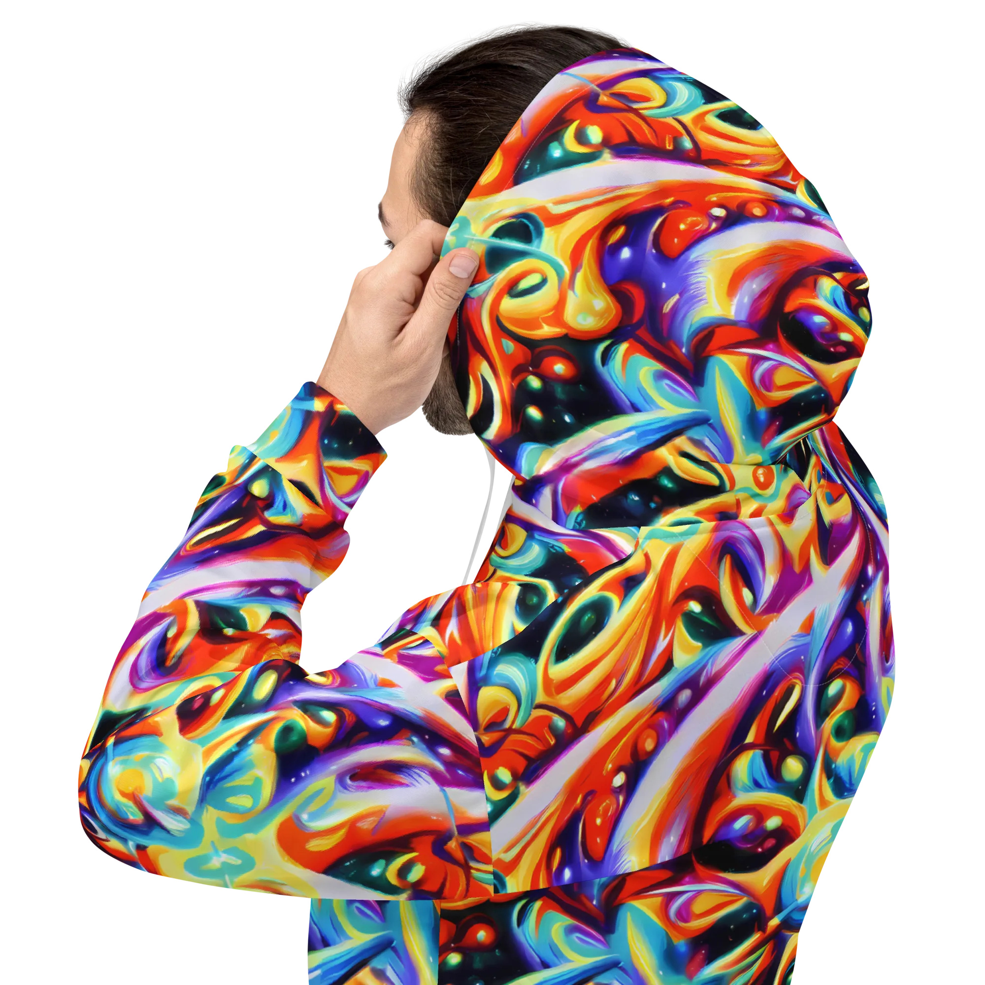 Fluid Voltage on Hoodie — Back