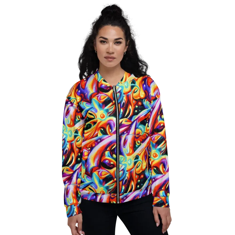 Fluid Voltage on Bomber Jacket — Front