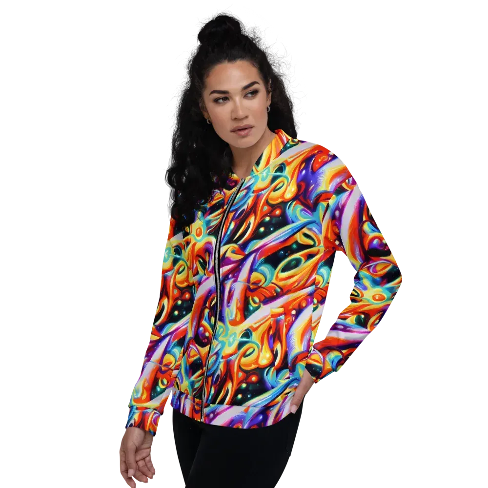 Fluid Voltage on Bomber Jacket — Left