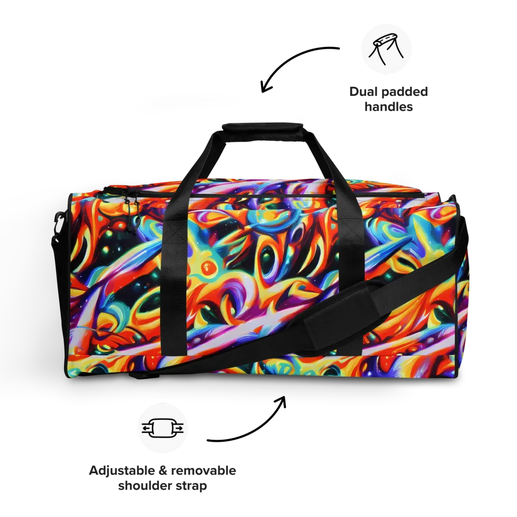 Fluid Voltage on Duffle Bag — Front