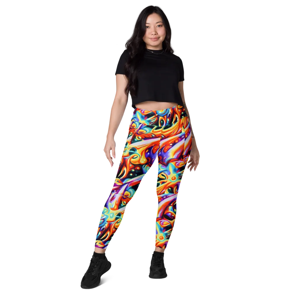 Fluid Voltage on Leggings with Pockets — Front