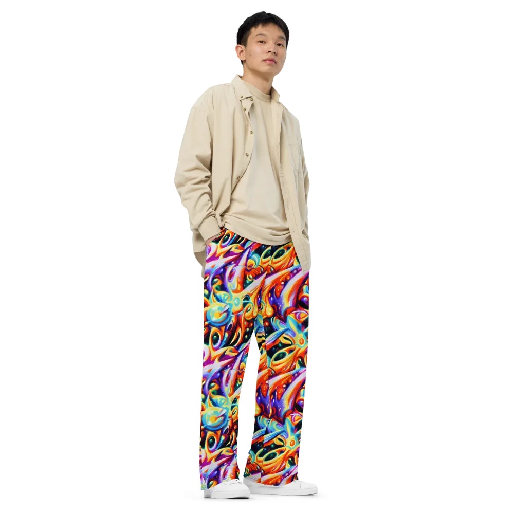 Fluid Voltage on Wide-Leg Pants — Right Front