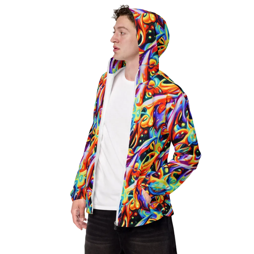 Fluid Voltage on Men's Windbreaker — Left Front