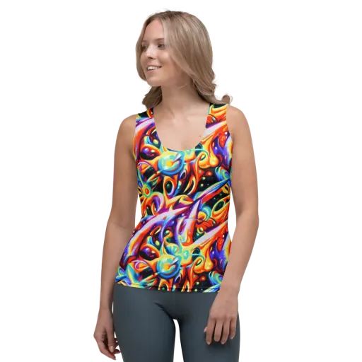 Fluid Voltage on a Women's Tank Top