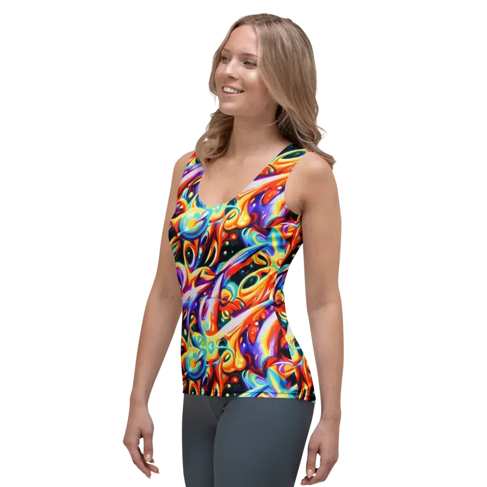 Fluid Voltage on Women's Tank Top — Left Front