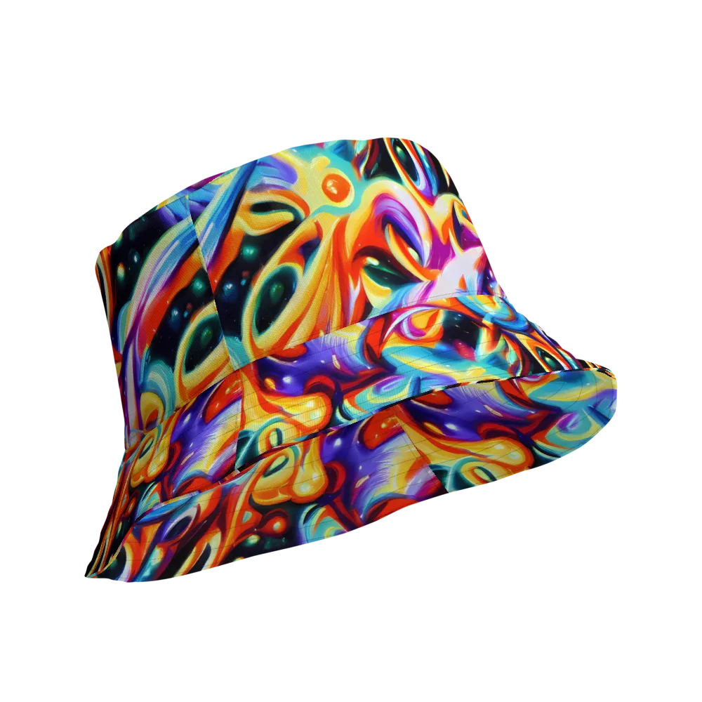 Fluid Voltage on Reversible Bucket Hat — Product details Outside