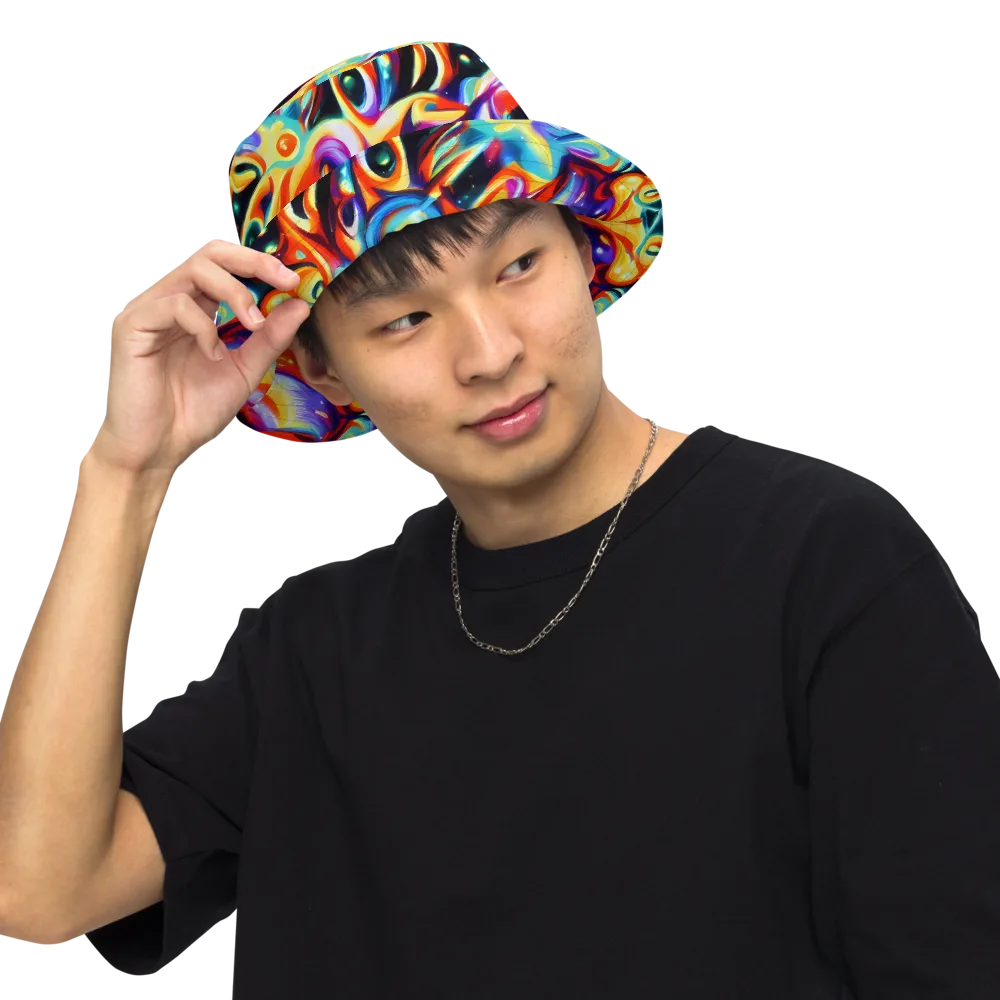 Fluid Voltage on Reversible Bucket Hat — Front Inside