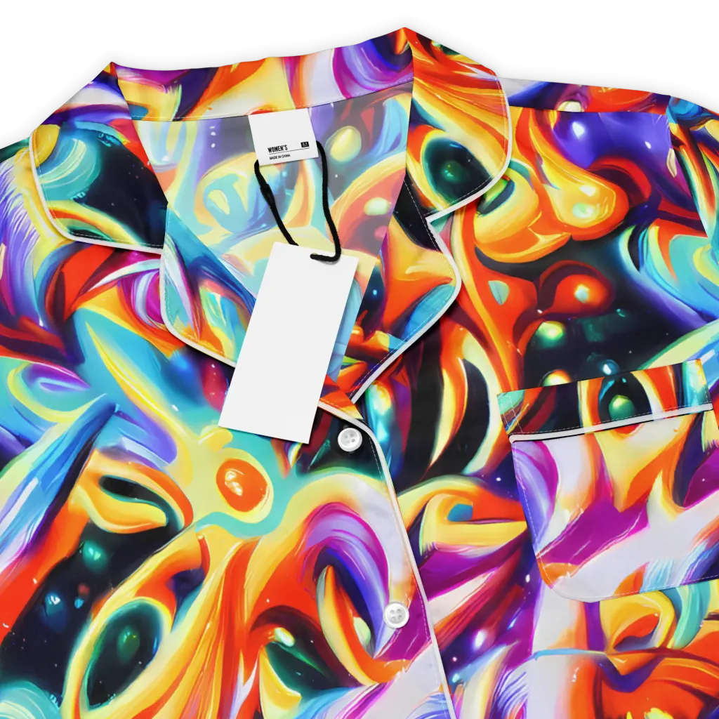 Fluid Voltage on Women's Short Sleeve Pajama Top — Product details