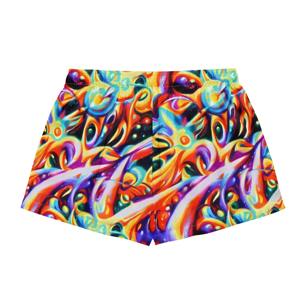 Fluid Voltage on Women's Pajama Shorts — Back